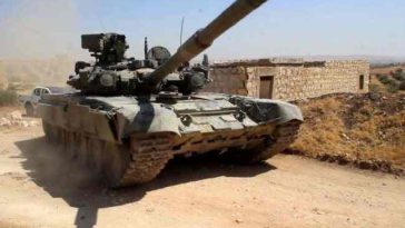 الجيش السوري ينشر دباباته المتطورة T-90 لإستخدامها ضد الجيش التركي