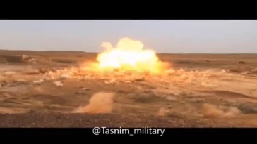 إيران تختبر صاروخًا محليًا برأس حربي فراغي (فيديو)