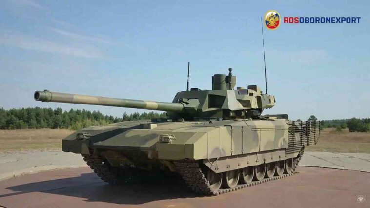 روسيا تسوق دبابتها الجديدة T-14 خلال معرض أبوظبي الدولي للدفاع