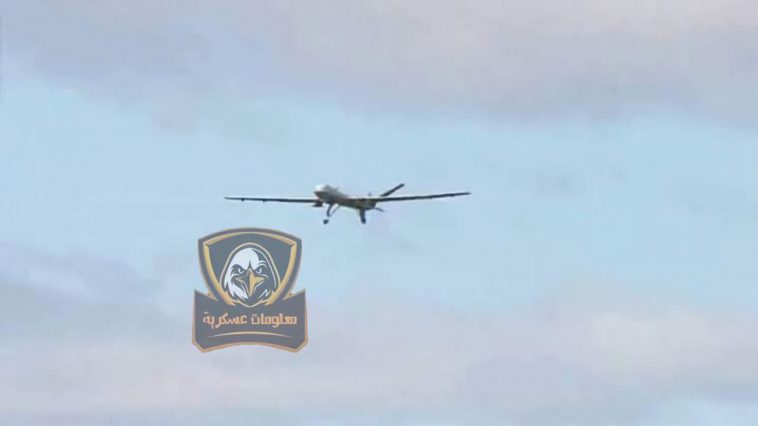لقطة لطائرة بدون طيار من طراز 1-Wing Loong تابعة للقوات الجوية المصرية في سماء سيناء