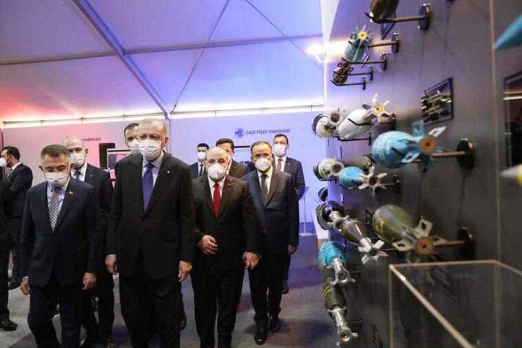 أردوغان يدشن مصنعًا ضخمًا للدخائر في تركيا