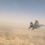 مقاتلات القوات الجوية المصرية من طراز MIG-29M / M2 تحلق فوق النيل في السودان