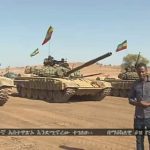 التليفزيون الإثيوبي يعرض صور لدبابات القتال T-72 لتخويف الجيش المصري من أي غزو بري محتمل