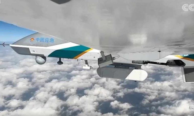 الصين تستخدم الطائرة المسيرة Wing loong 2 لتزويد المناطق المنكوبة بالإنترنت