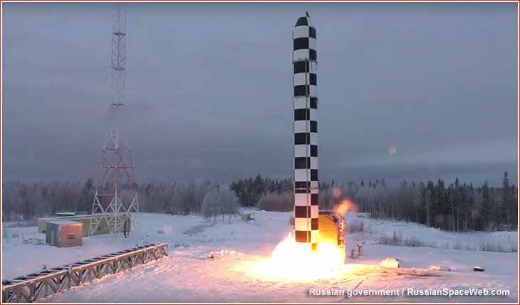 روسكوزموس تستكمل الاختبار الأرضي لصاروخ سارمات الباليستي العابر للقارات