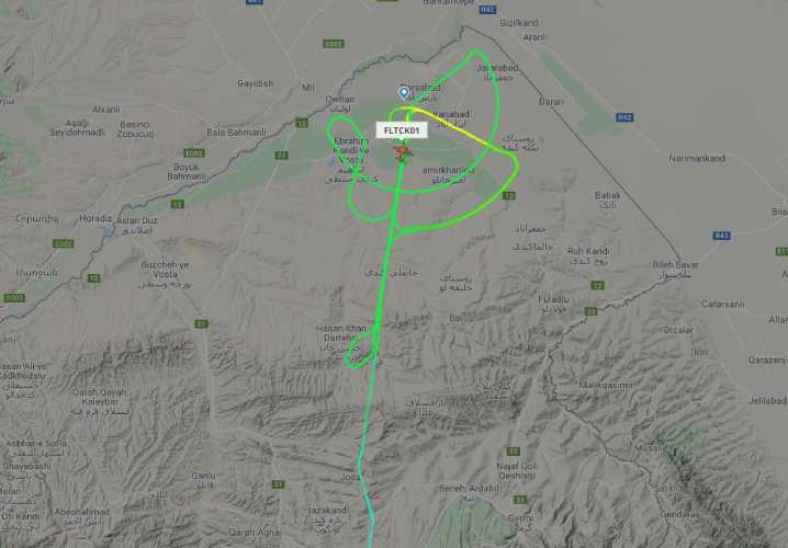 طائرة عسكرية إيرانية تُحلق على بعد نصف كيلومتر فقط من القوات الأذربيجانية
