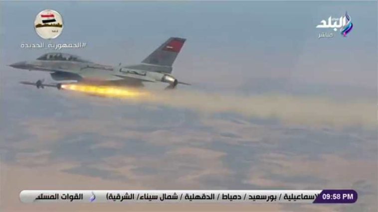 الظهور الأول لصاروخ AIM-7 سبارو على متن مقاتلة إف-16 مصرية