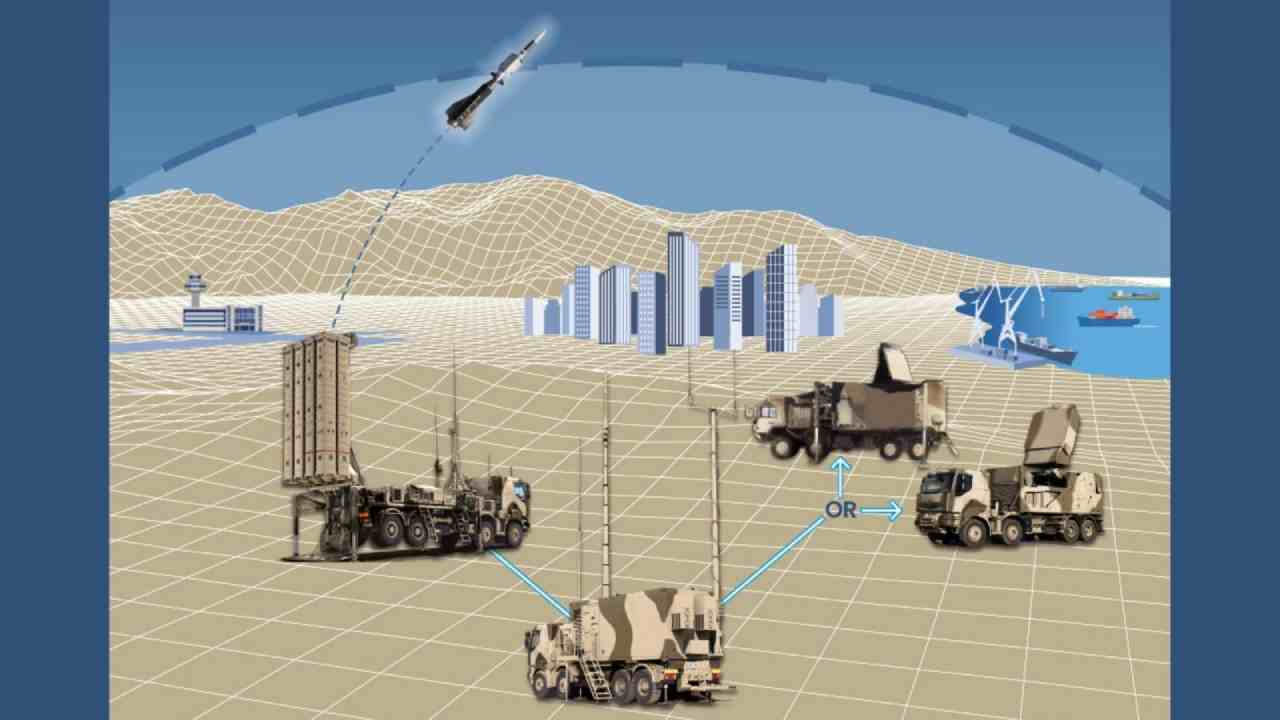 نظام الدفاع الجوي SAMP/T NG بالتمويه الصحراوي