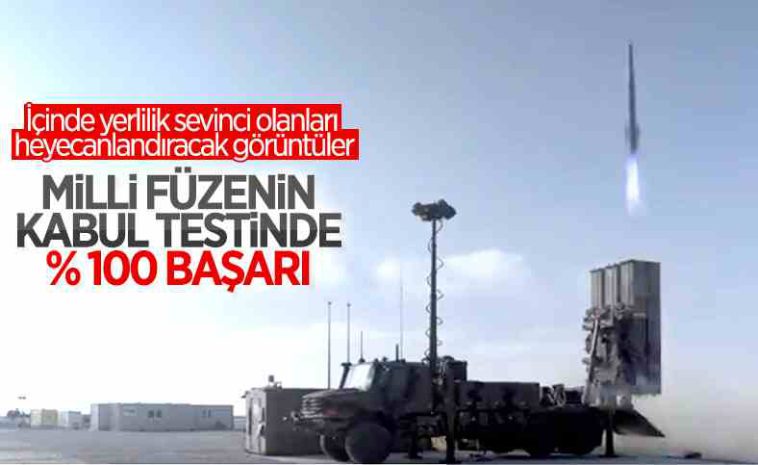بالفيديو.. صاروخ HISAR O + التركي يكمل بنجاح تجربة الإطلاق