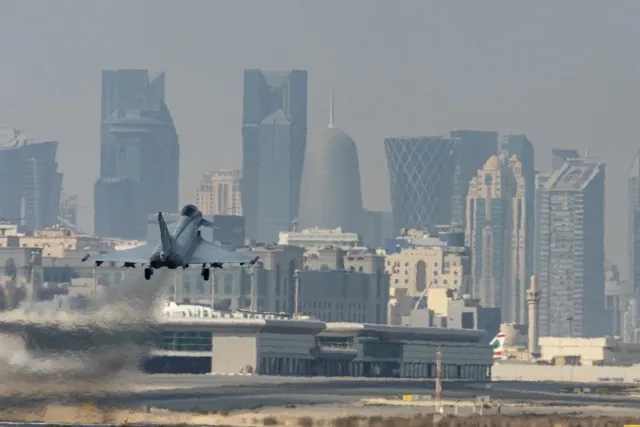 مقاتلات تايفون البريطانية تجري تمرينًا مشتركًا مع القوات الجوية الأميرية القطرية