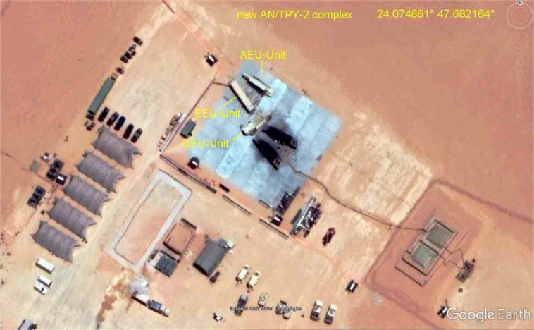 صور ساتلية تؤكد وجود منظومة الدفاع الجوي الأمريكية المتقدمة "ثاد" بالسعودية