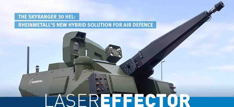 شركة راينميتال Rheinmetall الألمانية تعرض منظومة الدفاع الجوي قصيرة المدى Skyranger 30 HEL