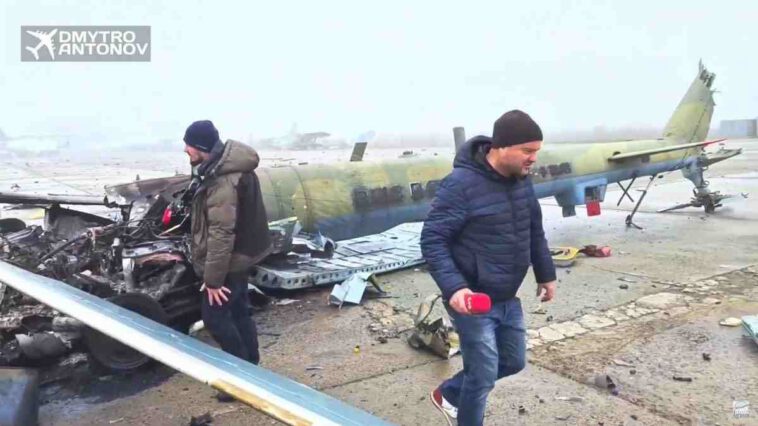 الجيش الأوكراني يسقط طائرة مروحية روسية من طراز Mi-8AMTSh