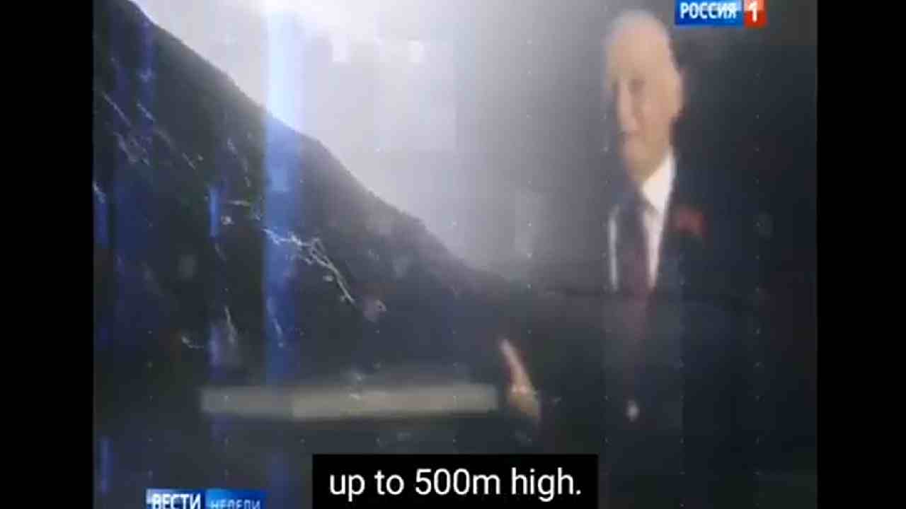 تلفزيون روسيا الرسمي يهدد بريطانيا بغواصة بوسيدون النووية لإحداث تسونامي من شأنه أن يغرق بريطانيا في أعماق البحر ويحولها إلى صحراء مشعة