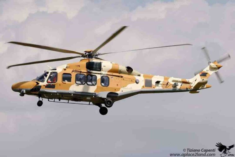 شركة ليوناردو الإيطالية تجري تجارب ما قبل التسليم لطائرة هليكوبتر AW149 التابعة للقوات الجوية المصرية
