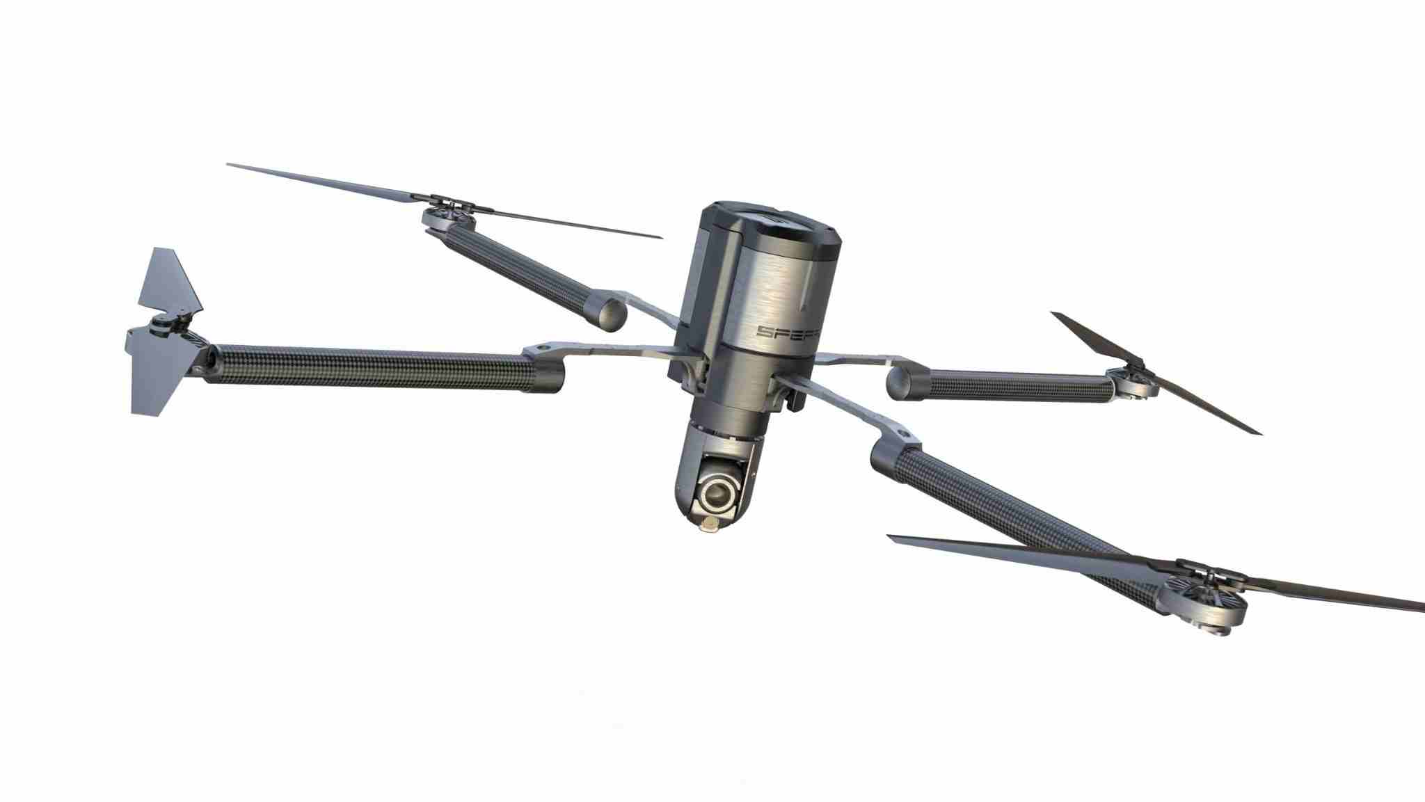 شركة SpearUAV الإسرائيلية تكشف عن درون مروحي يمكن إطلاقه من الغواصات