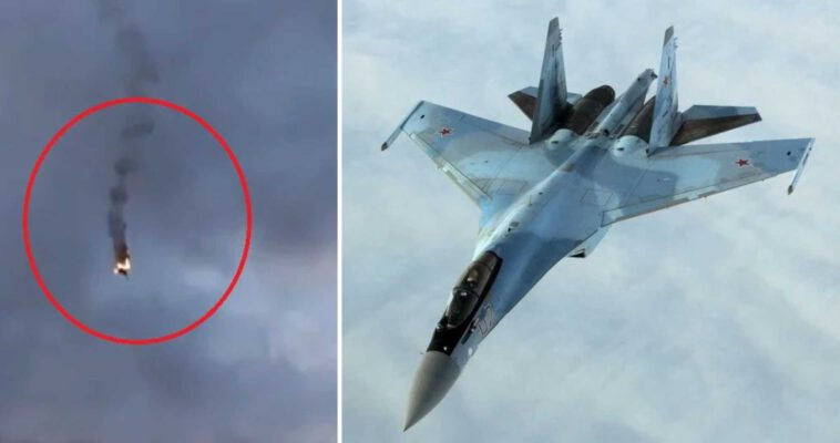 القوات الأوكرانية تُسقط طائرة مقاتلة روسية من طراز Su-35 Flanker-S (فيديو)