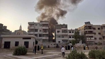 سقوط مروحية عسكرية سورية فوق مدينة حماة ومقتل طاقمها بالكامل