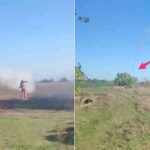 شاهد: جندي أوكراني يُسقط صاروخ كروز روسي باستخدام صاروخ MANPADS