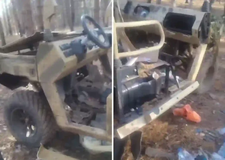مركبة صينية الصنع من طراز Desertcross 1000-3 مدمرة في أوكرانيا
