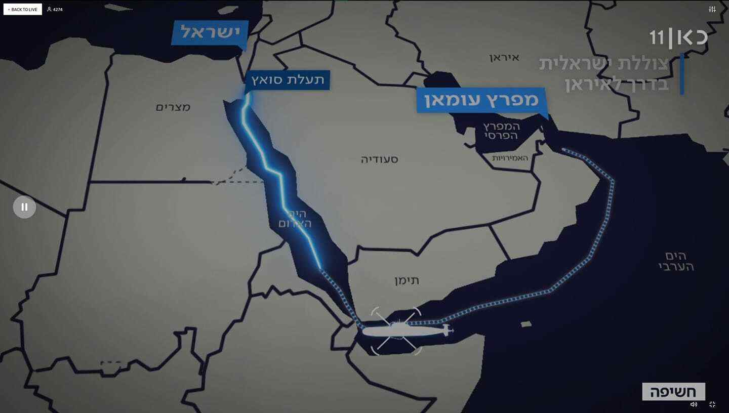 قناة 11 الإسرائيلية: غواصة تحمل صواريخ كروز تابعة للبحرية الإسرائيلية تعبر قناة السويس والبحر الأحمر متجهة للخليج العربي